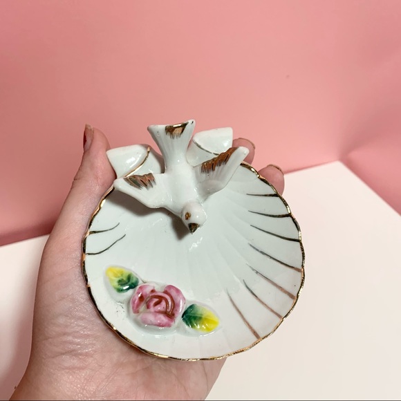 Vintage bird shell trinket dish - Picture 4 of 4